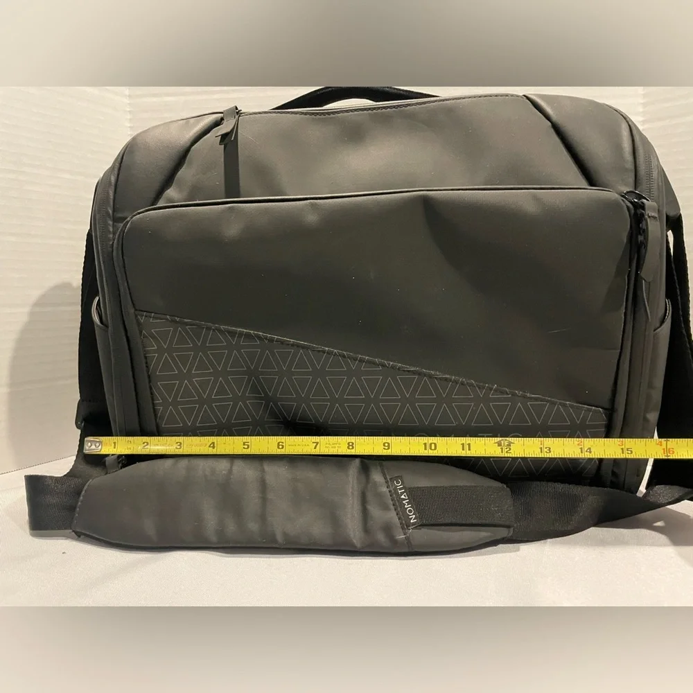 NOMATIC Graphite Gray Messenger Briefcase Laptop Crossbody Bag - Picture 2 of 7